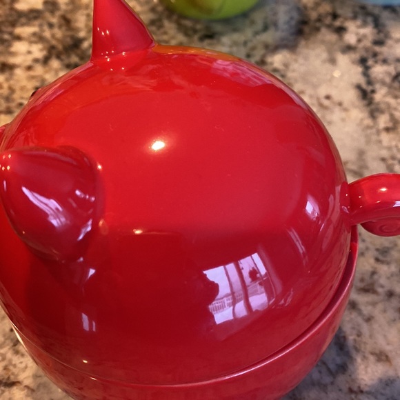 Red - Pig serving dish - Picture 3 of 5